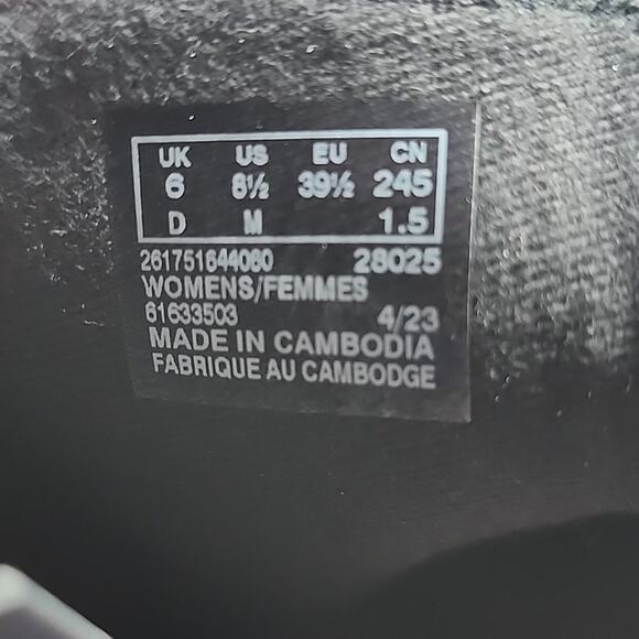 CLARKS BAYLA ROSE LEATHER SUEDE BLACK BOOTIES ALMOND TOE LADIES SIZE 8.5 NWOB - Picture 3 of 16